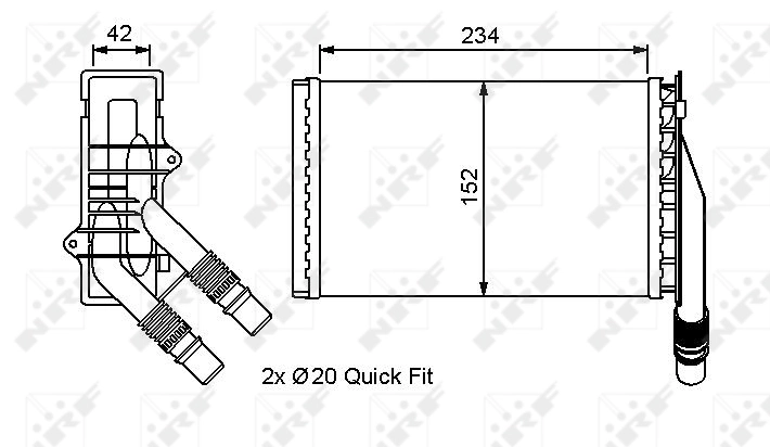 Calefactor NRF 53554