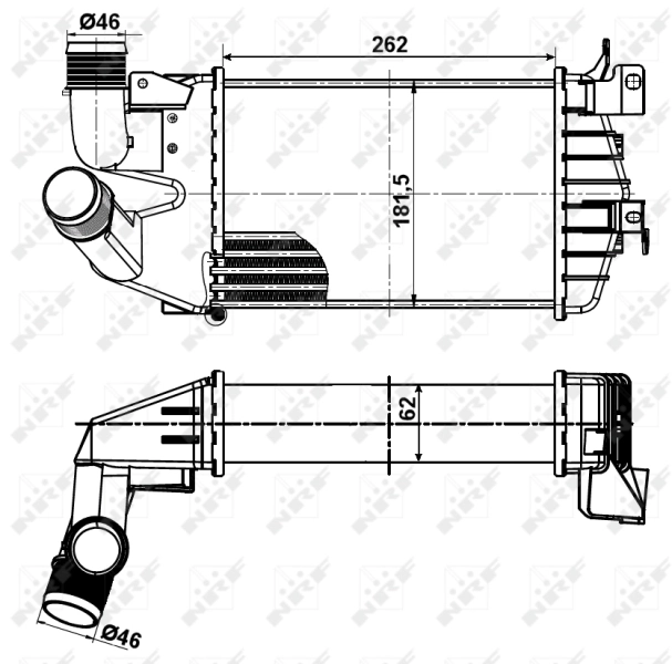 Enfriador de aire de admisión NRF 30307