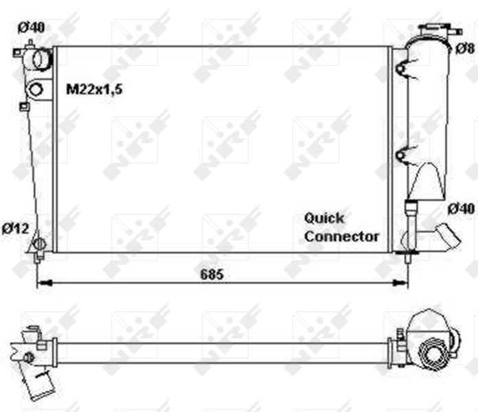 Comprar 58923 NRF Radiador de auto