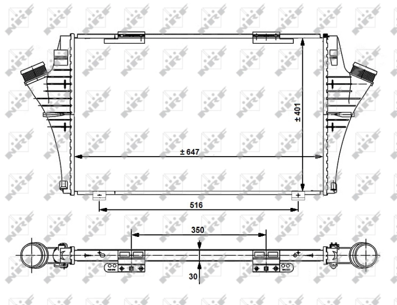 Enfriador de aire de admisión NRF 30480