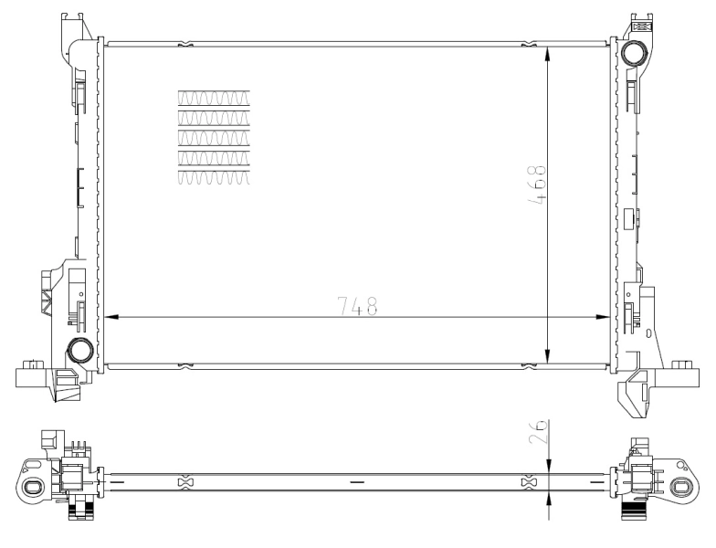 Radiador 59295 NRF