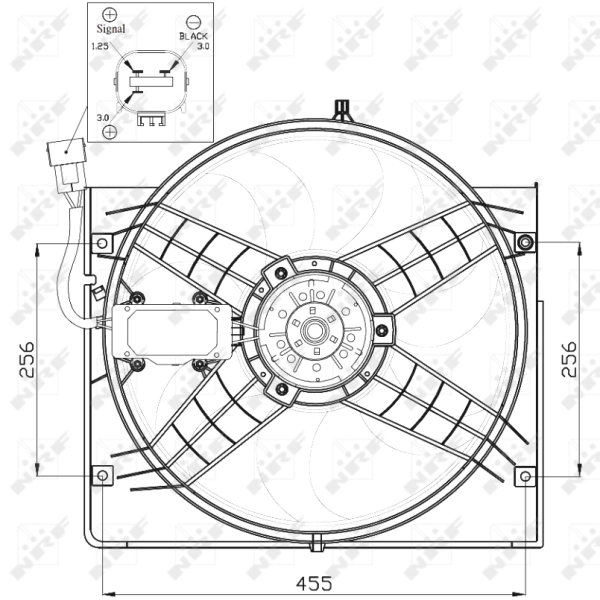 Ventilador, refrigeración motor NRF 47442 precio, desde 264,40 EUR