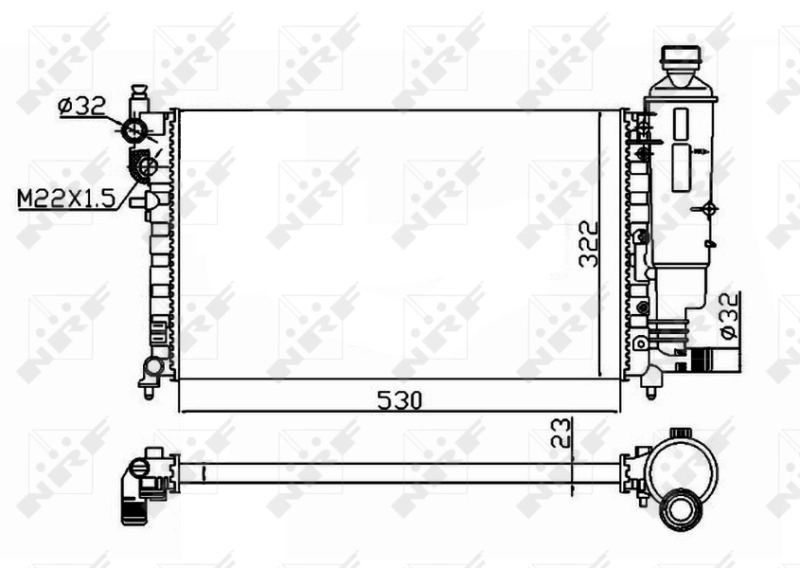 Comprar 50471 NRF Radiador de auto