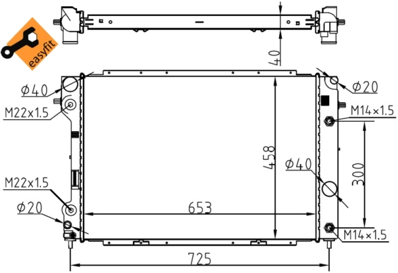 53104 NRF Refrigeración del motor