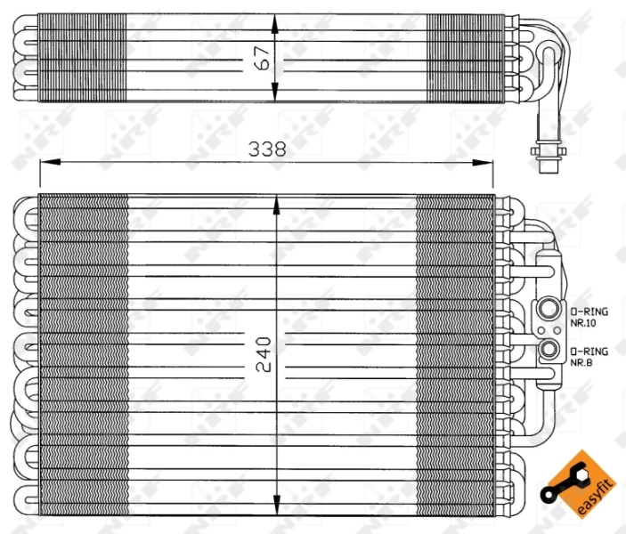 Evaporador, aire acondicionado para Mercedes C  W202