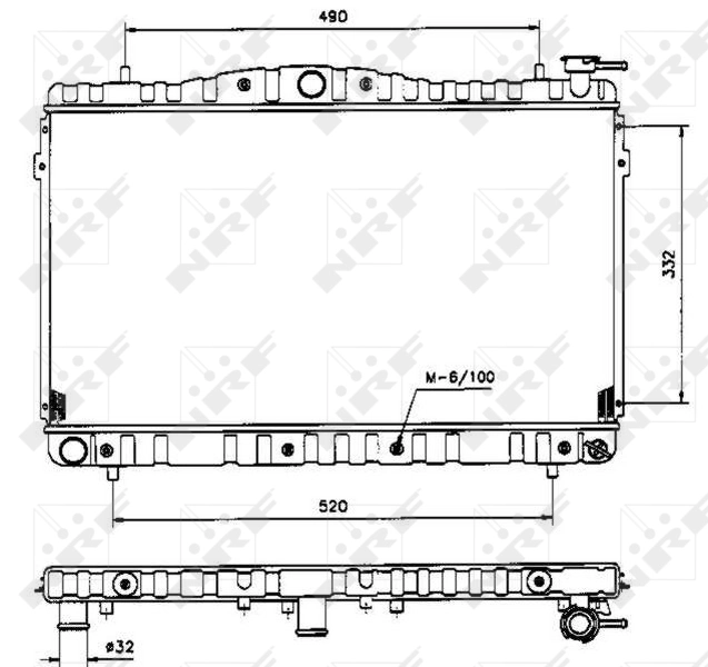Comprar 53504 NRF Radiador de auto