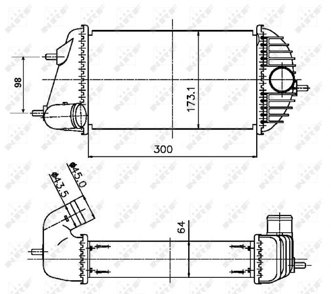 Intercooler RA8420040 Jdeus