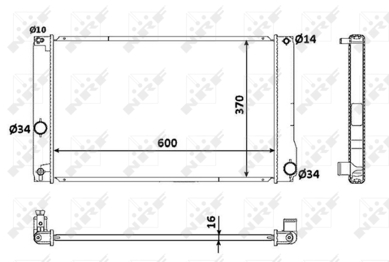 Radiador 53926 NRF