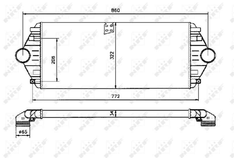 Intercooler 30803 NRF