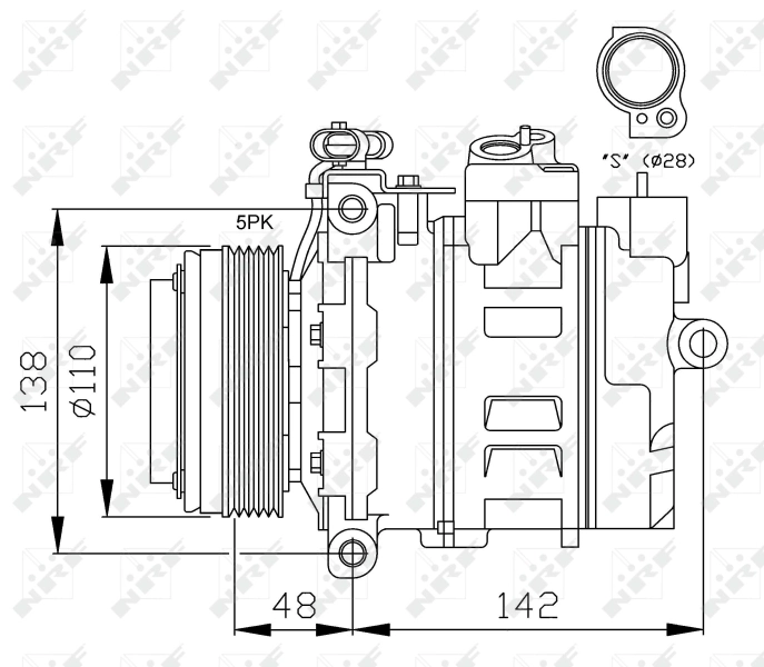 Compresor de ac Renault (RVI) 7701499815