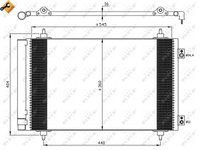 Comprar 35844 NRF Condensador de aire acondicionado