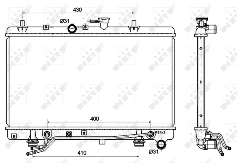 Comprar Radiador de refrigeración del motor KIA Rio   a bajo precio