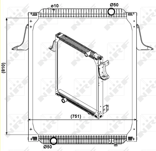 Radiador 5010315845 Nissan/Infiniti