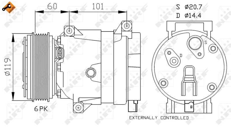  Compresor de aire acondicionado Renault Laguna 2