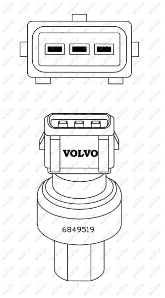Sensor de presion de aire acondicionado 38934 NRF