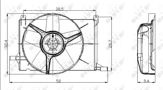 47009 NRF Ventilador de refrigeración del motor