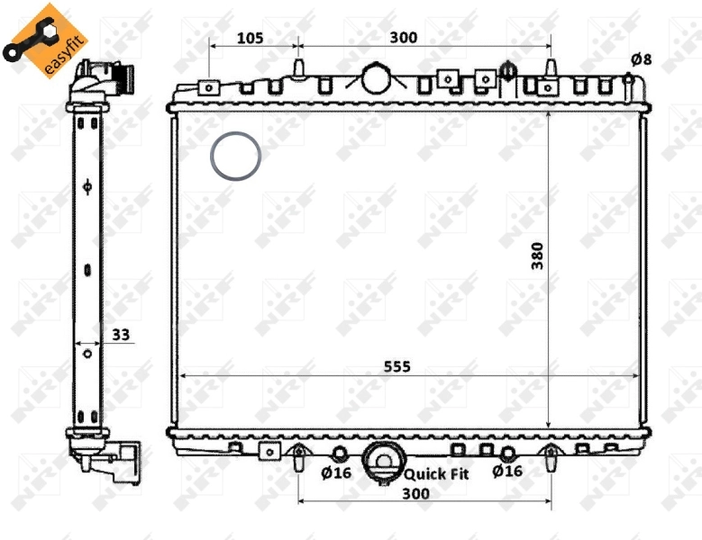 Radiador 58341 NRF