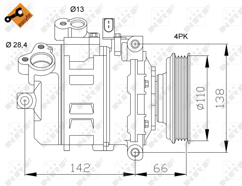 Compresor de ac NRF 32106