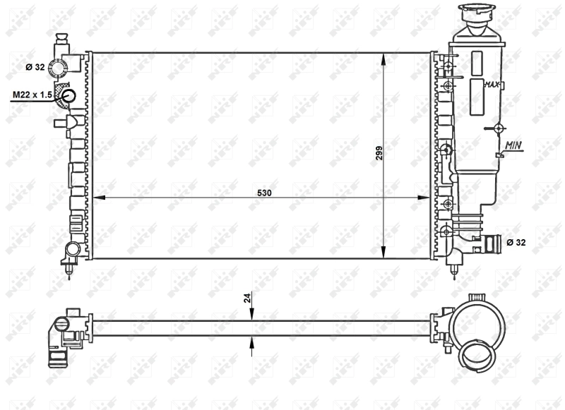 Comprar 50428 NRF Radiador de auto