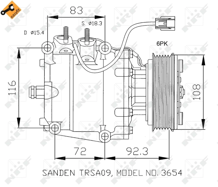Comprar 32072 NRF Compresor de aire acondicionado coche