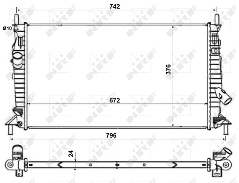 Comprar 55327 NRF Radiador de auto