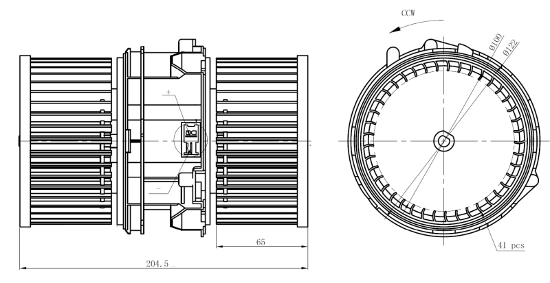 Ventilador habitáculo 34290 NRF