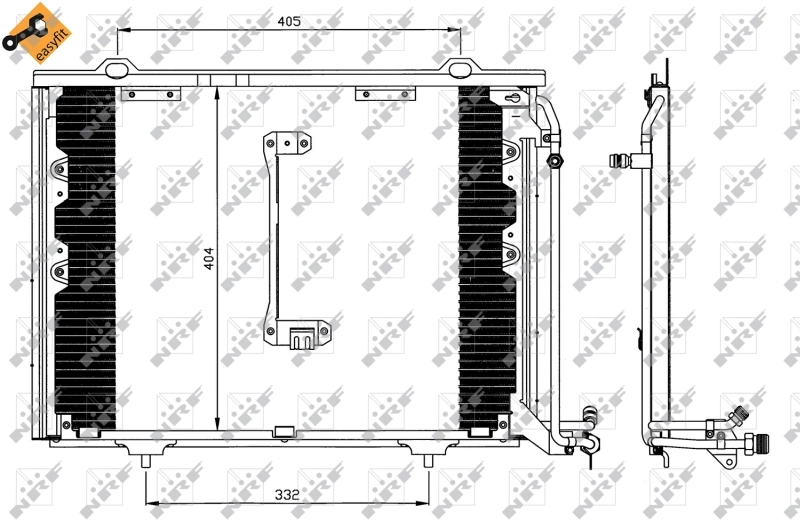 Condensador aire acondicionado BC232 Magneti Marelli
