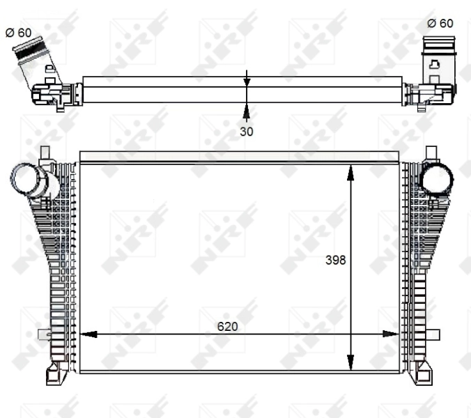 Intercooler 30291 NRF