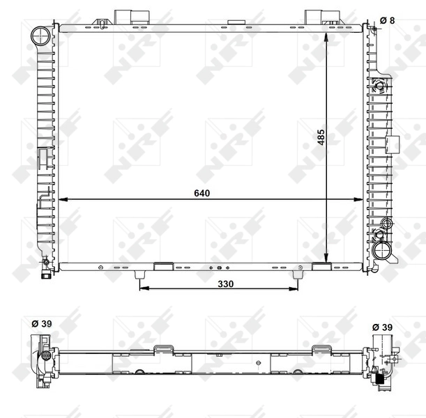 Radiador 50575 NRF