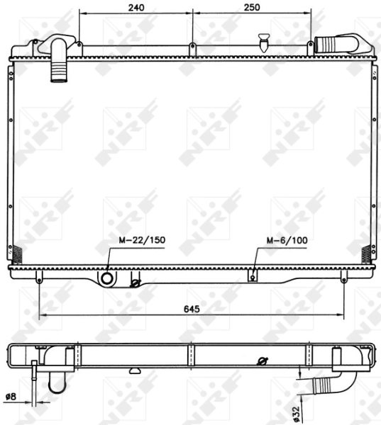 Comprar 54750 NRF Radiador de auto