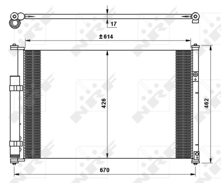 35769 NRF Radiador de aire acondicionado