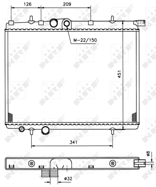 Comprar 509525 NRF Radiador de auto