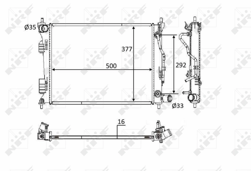 Comprar 58556 NRF Radiador de auto