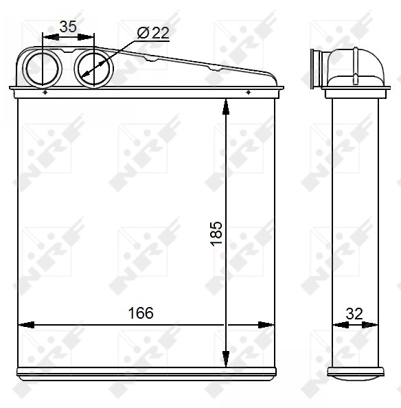 Radiador interior para Mercedes A  W169