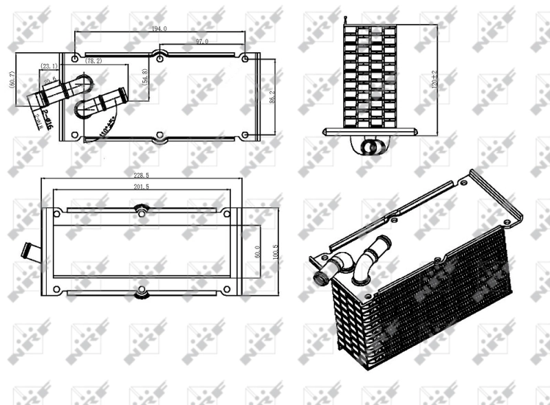 Radiador de aceite 30292 NRF