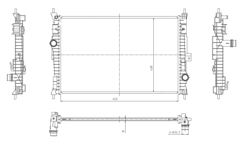Radiador 59302 NRF