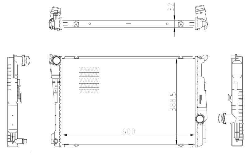 Radiador de água NRF 59228