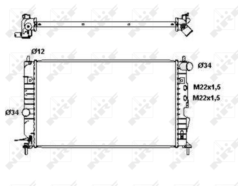 Radiador 50563 NRF