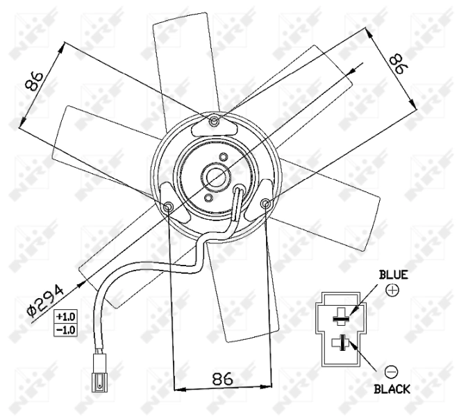Ventilador de radiador NRF 47657 precio, desde 90,99 EUR