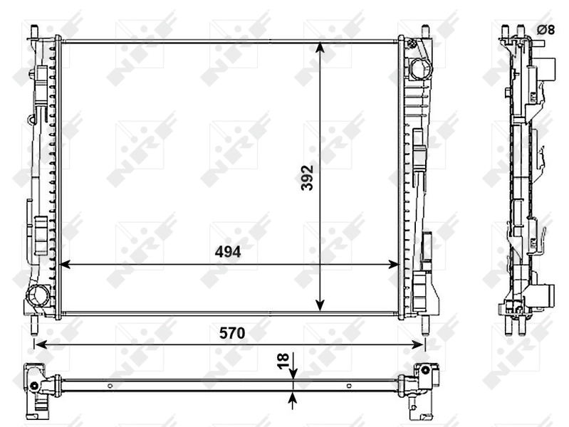 Radiador 53991 NRF
