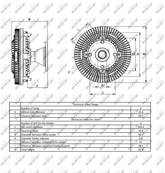 Embrague viscoso de ventilador AL81448 John Deere