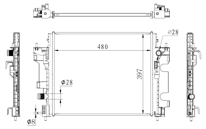 Radiador 59274 NRF