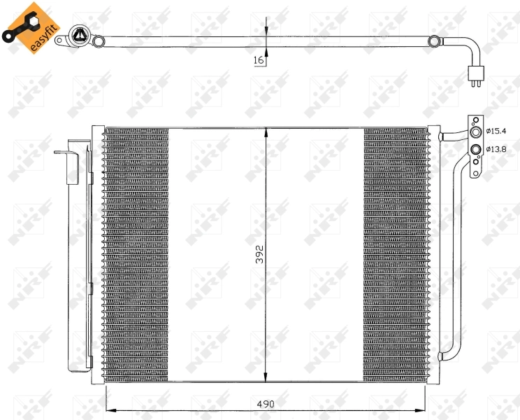 35406 NRF Radiador de aire acondicionado