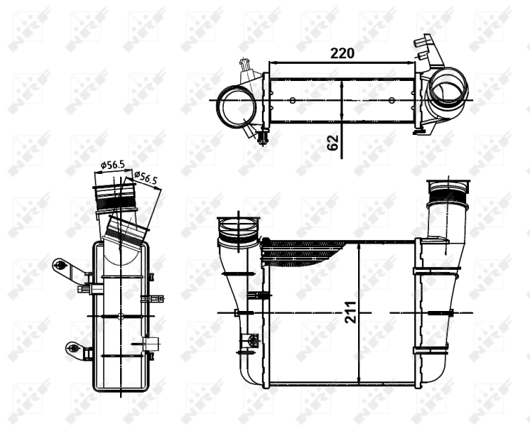 Intercooler 30148A NRF