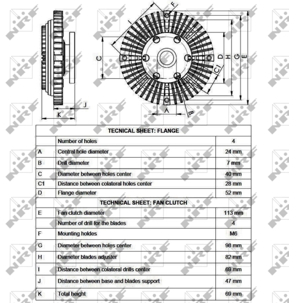  Embrague viscoso de ventilador Suzuki Jimny 