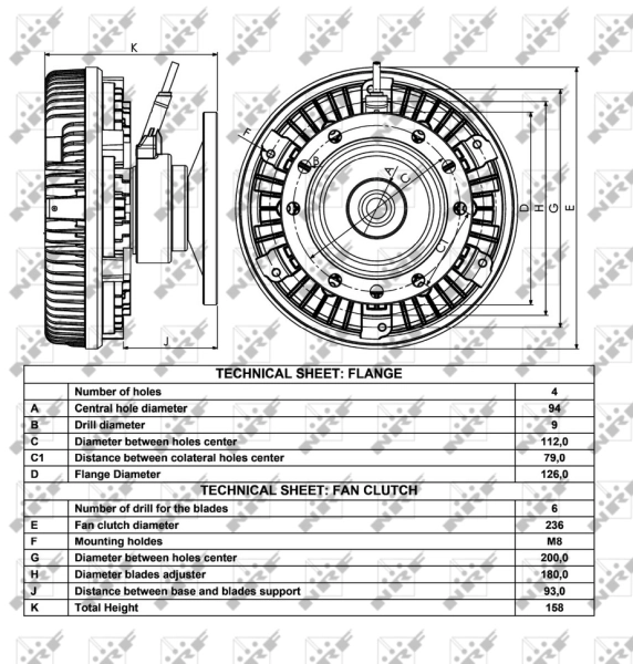 Embrague viscoso de ventilador 20805997 Volvo