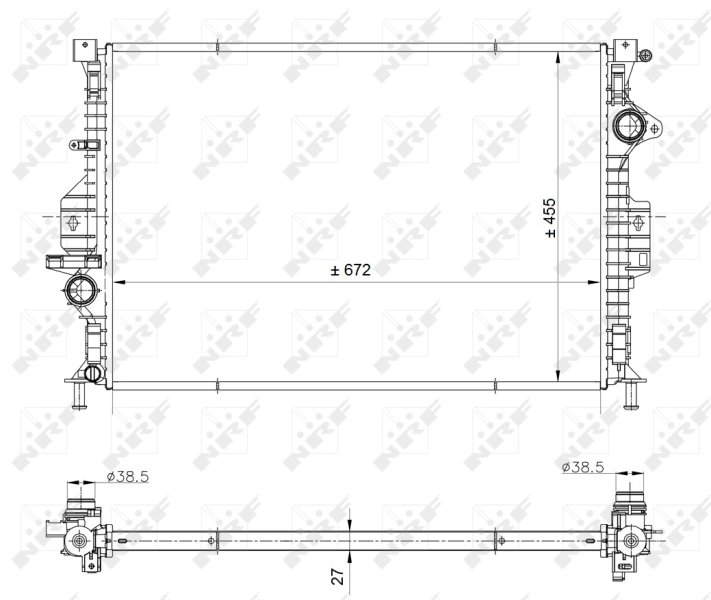 Radiador 53812 NRF