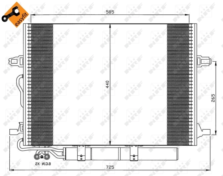 Comprar 35517 NRF Condensador de aire acondicionado