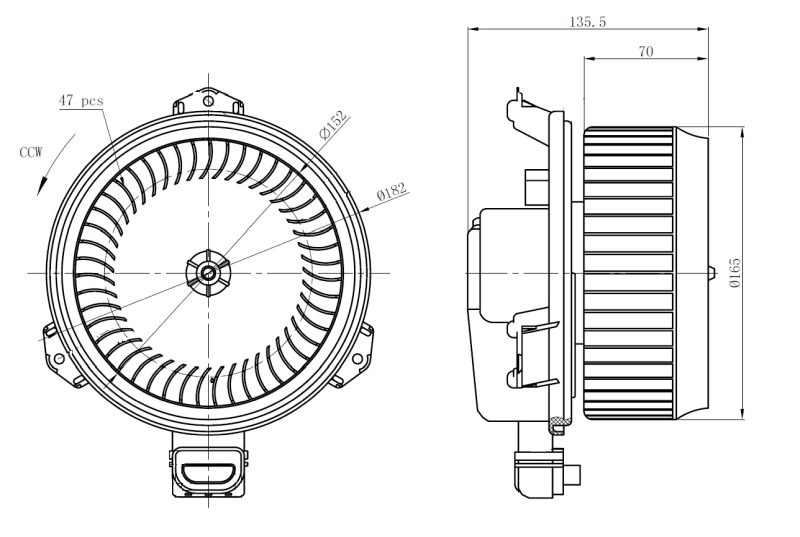 Ventilador interior Honda CR-V III