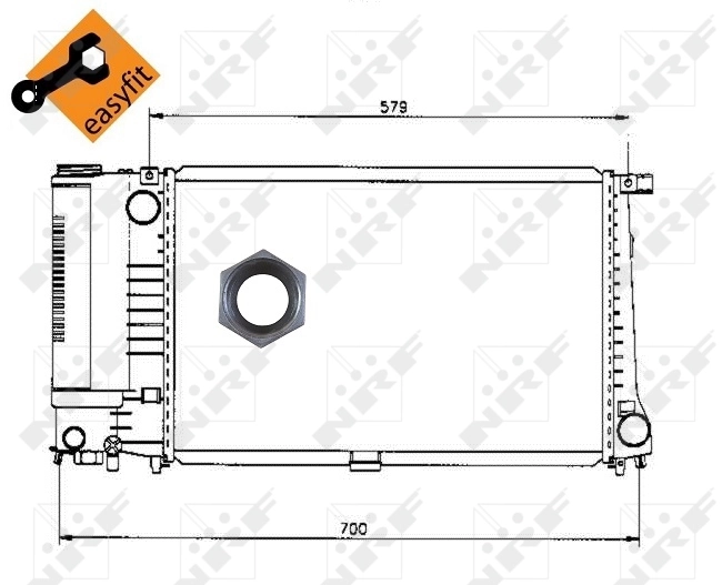 Radiador 50568 NRF